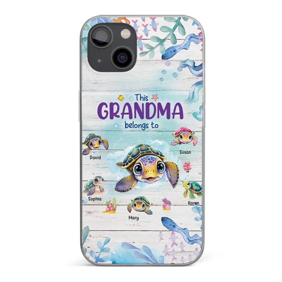 This Grandma Belongs To - Family Personalized Custom Clear Phone Case - Gift For Grandma 1 This Grandma Belongs To - Family Personalized Custom Clear Phone Case - Gift For Grandma