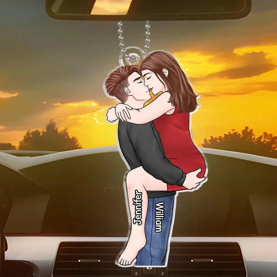 Favorite Person, Favorite Place - Couple Personalized Custom Car Ornament - Acrylic Custom Shaped - Gift For Husband Wife, Anniversary 3 Favorite Person, Favorite Place - Couple Personalized Custom Car Ornament - Acrylic Custom Shaped - Gift For Husband Wife, Anniversary - Image 3