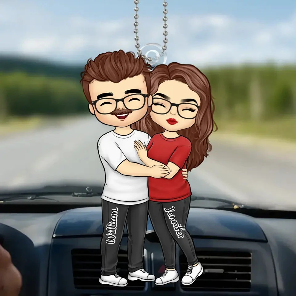 I Love Every Inch Of You - Couple Personalized Custom Car Ornament - Acrylic Custom Shaped - Gift For Husband Wife, Anniversary 2 I Love Every Inch Of You - Couple Personalized Custom Car Ornament - Acrylic Custom Shaped - Gift For Husband Wife, Anniversary - Image 2