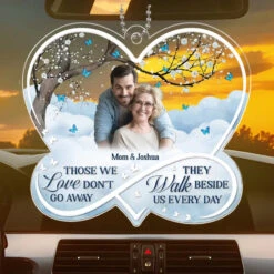 Custom Photo I Will Carry You Until I Can See You Again - Memorial Personalized Custom Car Ornament - Acrylic Custom Shaped - Sympathy Gift For Family Members -Pawfect House Sale 666c1e84dc874