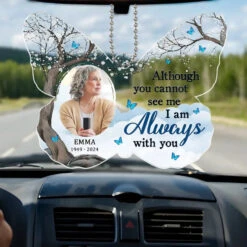 Custom Photo By Your Side Everyday - Memorial Personalized Custom Car Ornament - Acrylic Custom Shaped - Sympathy Gift For Family Members -Pawfect House Sale 666fdc14cfd0f