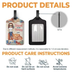 I Haven't Been Everywhere But It's On My List - Travel Personalized Custom Luggage Tag - Holiday Vacation Gift, Gift For Adventure Travel Lovers -Pawfect House Sale 667100a60fdcf