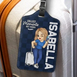 Travel Is My Therapy, Confirmed - Travel Personalized Custom Luggage Tag - Holiday Vacation Gift, Gift For Adventure Travel Lovers -Pawfect House Sale 66711533e4e58