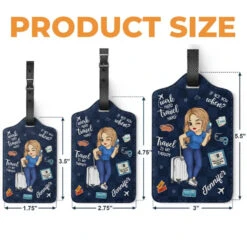 Travel More, Worry Less - Travel Personalized Custom Luggage Tag - Holiday Vacation Gift, Gift For Adventure Travel Lovers -Pawfect House Sale 66713c15cc223