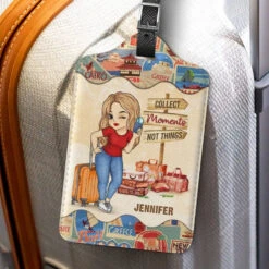 To Travel Is To Live - Travel Personalized Custom Luggage Tag - Holiday Vacation Gift, Gift For Adventure Travel Lovers -Pawfect House Sale 6671436a9dbf6