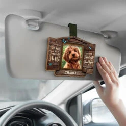 Custom Photo You Were My Favorite Hello - Memorial Personalized Custom Car Visor Clip - Sympathy Gift For Pet Owners, Pet Lovers -Pawfect House Sale 66725d89a28ad