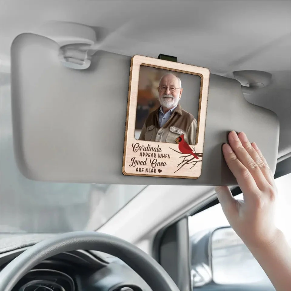 Custom Photo Butterfiles Appear When Loved Ones Are Near - Memorial Personalized Custom Car Visor Clip - Sympathy Gift For Family Members 4 Custom Photo Butterfiles Appear When Loved Ones Are Near - Memorial Personalized Custom Car Visor Clip - Sympathy Gift For Family Members - Image 4