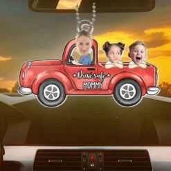 Custom Photo Miles Are Better With Family - Family Personalized Custom Car Ornament - Acrylic Custom Shaped - Gift For Family Members -Pawfect House Sale 6675297311662
