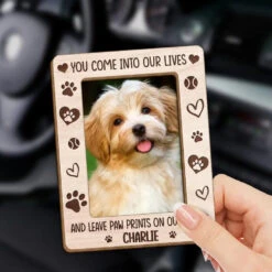 Custom Photo Your Paw Prints Will Always Be In My Heart - Memorial Personalized Custom Car Visor Clip - Sympathy Gift For Pet Owners, Pet Lovers -Pawfect House Sale 667a37d9219a4