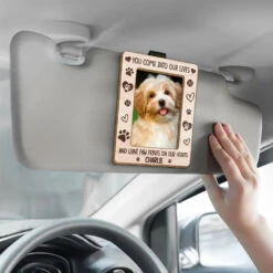 Custom Photo Your Paw Prints Will Always Be In My Heart - Memorial Personalized Custom Car Visor Clip - Sympathy Gift For Pet Owners, Pet Lovers -Pawfect House Sale 667a39185d61e