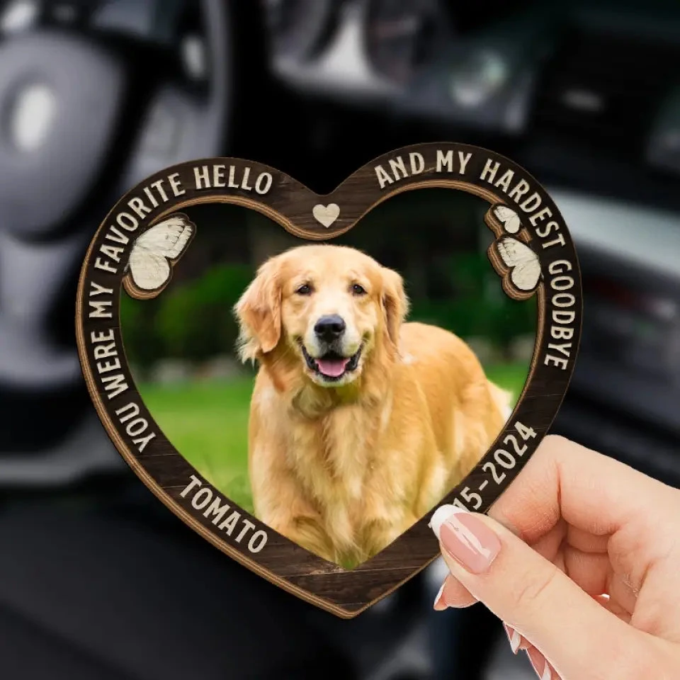 Custom Photo You Were My Hardest Goodbye - Memorial Personalized Custom Car Visor Clip - Sympathy Gift For Pet Owners, Pet Lovers 3 Custom Photo You Were My Hardest Goodbye - Memorial Personalized Custom Car Visor Clip - Sympathy Gift For Pet Owners, Pet Lovers - Image 3