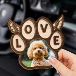Custom Photo Over The Rainbow Bridge, Their Essence Remains - Memorial Personalized Custom Car Visor Clip - Sympathy Gift For Pet Owners, Pet Lovers -Pawfect House Sale 667a826bdd920