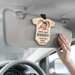 Custom Photo I Need You Here - Family Personalized Custom Car Visor Clip - Gift For Family Members -Pawfect House Sale 667bc9b5270cd