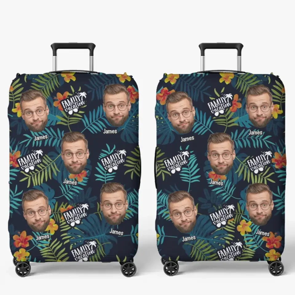 Custom Photo Families That Travel Together, Stay Together - Family Personalized Custom Luggage Cover - Summer Vacation Gift For Family Members 2 Custom Photo Families That Travel Together, Stay Together - Family Personalized Custom Luggage Cover - Summer Vacation Gift For Family Members - Image 2