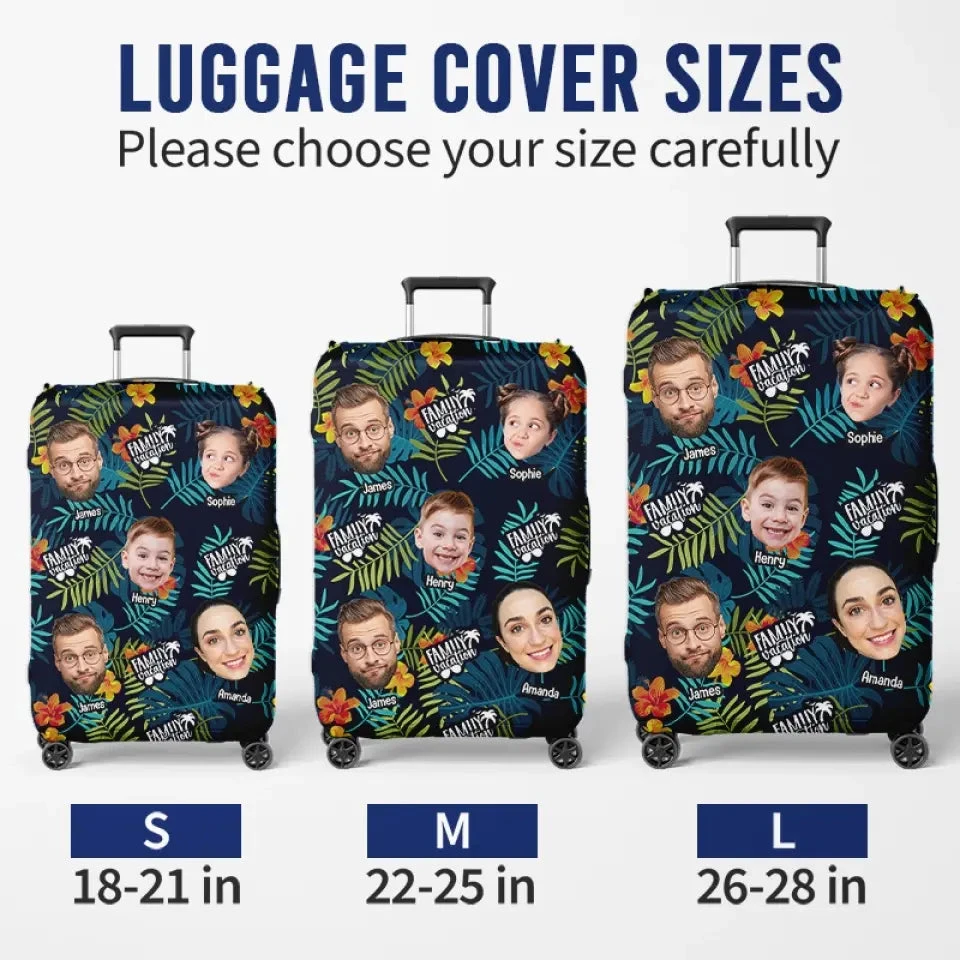 Custom Photo Families That Travel Together, Stay Together - Family Personalized Custom Luggage Cover - Summer Vacation Gift For Family Members 6 Custom Photo Families That Travel Together, Stay Together - Family Personalized Custom Luggage Cover - Summer Vacation Gift For Family Members - Image 6
