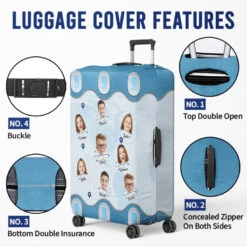 Custom Photo Side By Side, Exploring The Wide - Family Personalized Custom Luggage Cover - Summer Vacation Gift For Family Members 10 Custom Photo Side By Side, Exploring The Wide - Family Personalized Custom Luggage Cover - Summer Vacation Gift For Family Members -Pawfect House Sale 667d4477a9e52