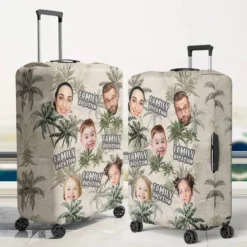 Custom Photo Family Trip Makes The Dream Trip - Family Personalized Custom Luggage Cover - Summer Vacation Gift For Family Members -Pawfect House Sale 667e3a047805e
