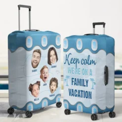 Custom Photo Let's Get On The Family Vacation - Family Personalized Custom Luggage Cover - Summer Vacation Gift For Family Members -Pawfect House Sale 667e4b79eced7