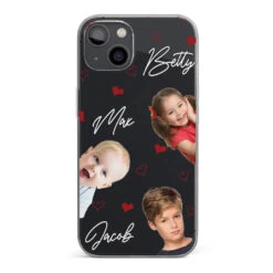 Custom Photo Love You So Much - Family Personalized Custom Clear Phone Case - Gift For Mom, Grandma
