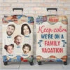 Custom Photo Every Mile, A New Memory - Family Personalized Custom Luggage Cover - Summer Vacation Gift For Family Members