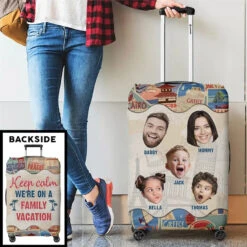 Custom Photo Every Mile, A New Memory - Family Personalized Custom Luggage Cover - Summer Vacation Gift For Family Members 9 Custom Photo Every Mile, A New Memory - Family Personalized Custom Luggage Cover - Summer Vacation Gift For Family Members -Pawfect House Sale 668262b2da979