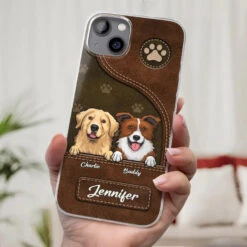 A Dog Wags Its Tail With Its Heart - Dog Personalized Custom Clear Phone Case - Gift For Pet Owners, Pet Lovers -Pawfect House Sale 6683fcb3b661c