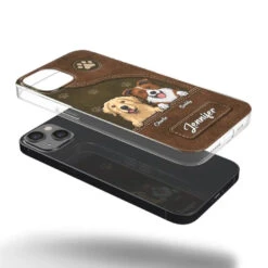 A Dog Wags Its Tail With Its Heart - Dog Personalized Custom Clear Phone Case - Gift For Pet Owners, Pet Lovers -Pawfect House Sale 6684b6acd32ae