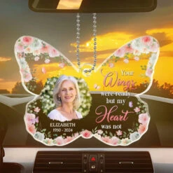 Custom Photo I Walk Beside You - Memorial Personalized Custom Car Ornament - Acrylic Custom Shaped - Sympathy Gift For Family Members -Pawfect House Sale 668616bb84af1