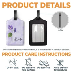 May You Blossom Like A Flower - Bestie Personalized Custom Luggage Tag - Holiday Vacation Gift, Gift For Best Friends, BFF, Sisters -Pawfect House Sale 6687691e66f81