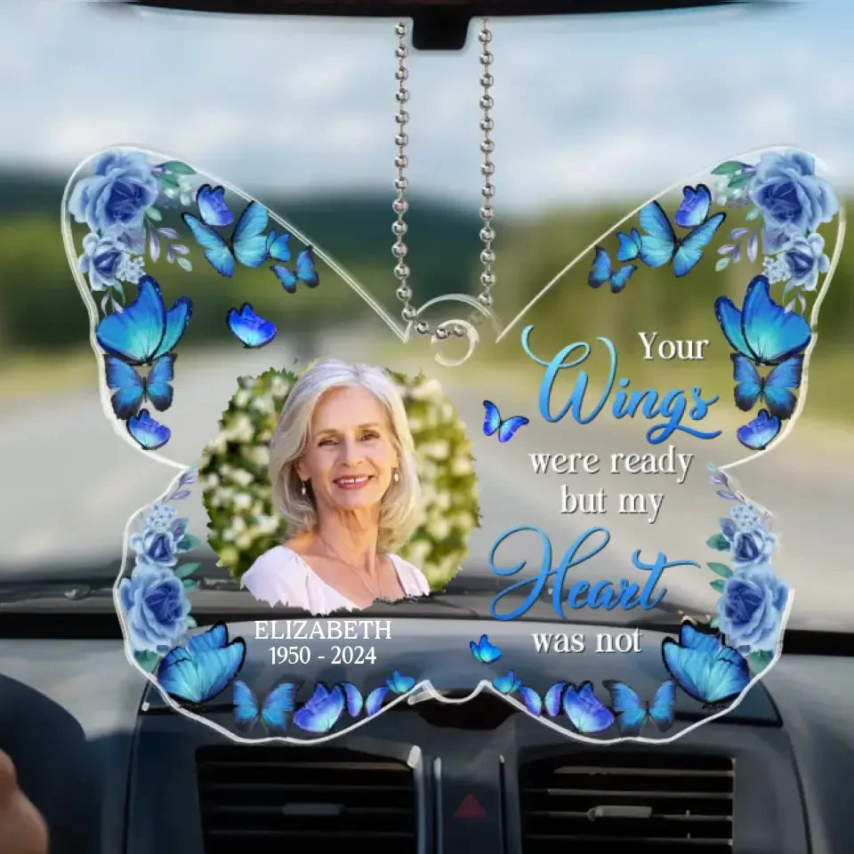 Custom Photo There Are No Goodbyes For Us - Memorial Personalized Custom Car Ornament - Acrylic Custom Shaped - Sympathy Gift For Family Members 2 Custom Photo There Are No Goodbyes For Us - Memorial Personalized Custom Car Ornament - Acrylic Custom Shaped - Sympathy Gift For Family Members - Image 2