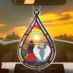 I Care About You, And I'll Be Keeping You In My Prayers - Memorial Personalized Custom Car Ornament - Acrylic Custom Shaped - Sympathy Gift For Family Members -Pawfect House Sale 6690a1fddd9b8