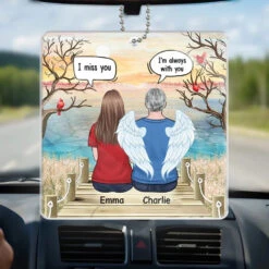 You Are My Today And All Of My Tomorrows - Memorial Personalized Custom Car Ornament - Acrylic Custom Shaped - Sympathy Gift For Family Members