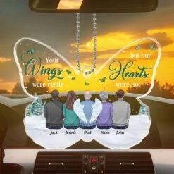 I Will See You Again Someday, In The Clouds - Memorial Personalized Custom Car Ornament - Acrylic Custom Shaped - Sympathy Gift For Family Members -Pawfect House Sale 6690bbc8475d8
