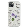 True Friends Are Always Together In Spirit - Bestie Personalized Custom Clear Phone Case - Gift For Best Friends, BFF, Sisters