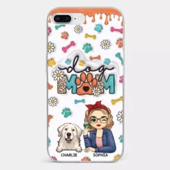 The Love Between A Dog And A Dog Mom Is Unbreakable - Dog Personalized Custom 3D Inflated Effect Printed Clear Phone Case - Gift For Pet Owners, Pet Lovers -Pawfect House Sale 66b0451bc80b0 16e33eb6 e1f0 4053 b8f2 fedcdd58c2a9
