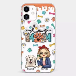 The Love Between A Dog And A Dog Mom Is Unbreakable - Dog Personalized Custom 3D Inflated Effect Printed Clear Phone Case - Gift For Pet Owners, Pet Lovers -Pawfect House Sale 66b04525f1432 2b2150a7 86ab 47dd 82f3 64cf899d95f8