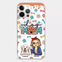 The Love Between A Dog And A Dog Mom Is Unbreakable - Dog Personalized Custom 3D Inflated Effect Printed Clear Phone Case - Gift For Pet Owners, Pet Lovers -Pawfect House Sale 66b0452942433 eed847a5 1694 4882 9f2f 3aebd1255812