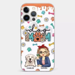 The Love Between A Dog And A Dog Mom Is Unbreakable - Dog Personalized Custom 3D Inflated Effect Printed Clear Phone Case - Gift For Pet Owners, Pet Lovers -Pawfect House Sale 66b0452ea4885 b3f67494 92c5 4fb1 bfff 1a5a3d3d564c