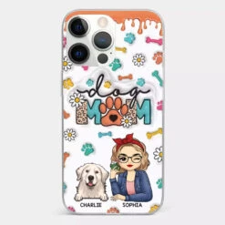 The Love Between A Dog And A Dog Mom Is Unbreakable - Dog Personalized Custom 3D Inflated Effect Printed Clear Phone Case - Gift For Pet Owners, Pet Lovers -Pawfect House Sale 66b0453676a0d 7b1a655b e800 424d bc0b 13f2c8f033c8
