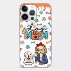 The Love Between A Dog And A Dog Mom Is Unbreakable - Dog Personalized Custom 3D Inflated Effect Printed Clear Phone Case - Gift For Pet Owners, Pet Lovers -Pawfect House Sale 66b045383bed2 8bad3299 375b 45df b983 2dcd367b0250