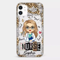 Dedicated Hands, Healing Hearts - Nurse Personalized Custom Clear Phone Case - Appreciation, Thank You Gift, Nurse Life, Doctor Life -Pawfect House Sale 66b1ded8e435a 0802eafc df3b 4923 b002 74ba307bacab