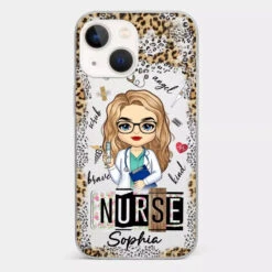 Dedicated Hands, Healing Hearts - Nurse Personalized Custom Clear Phone Case - Appreciation, Thank You Gift, Nurse Life, Doctor Life -Pawfect House Sale 66b1deecad266 74a95b6d c605 4e97 be46 0169ccb6a873