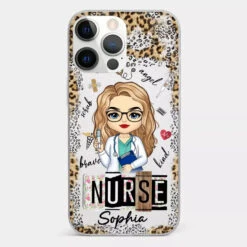 Dedicated Hands, Healing Hearts - Nurse Personalized Custom Clear Phone Case - Appreciation, Thank You Gift, Nurse Life, Doctor Life -Pawfect House Sale 66b1deefcaa37 3760091d decb 4bf7 907f b14c2ff2991d