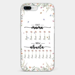 First Mom Now Granny - Family Personalized Custom Clear Phone Case - Gift For Mom, Grandma -Pawfect House Sale 66b2f37c2737b b38bb406 b1a2 4a96 a5bb 7e04e6c69116