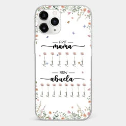 First Mom Now Granny - Family Personalized Custom Clear Phone Case - Gift For Mom, Grandma -Pawfect House Sale 66b2f38381a2a 7ff5cb34 57af 4f5b aea4 4b254b9803b2