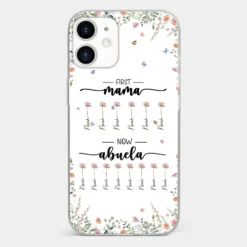 First Mom Now Granny - Family Personalized Custom Clear Phone Case - Gift For Mom, Grandma -Pawfect House Sale 66b2f388c9365 b7f81e0a 7c4f 434f bbe9 4bcfaf19641a