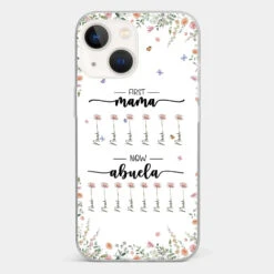 First Mom Now Granny - Family Personalized Custom Clear Phone Case - Gift For Mom, Grandma -Pawfect House Sale 66b2f390db2ed 5bcf68b6 c226 45e9 91c5 01c18c5cccdf