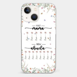 First Mom Now Granny - Family Personalized Custom Clear Phone Case - Gift For Mom, Grandma -Pawfect House Sale 66b2f396cc3a8 406c45ef 0ac9 4846 bcb7 815551ed2752