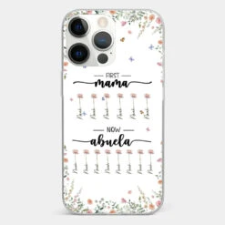 First Mom Now Granny - Family Personalized Custom Clear Phone Case - Gift For Mom, Grandma -Pawfect House Sale 66b2f39d3cc68 b7a2cc51 4890 4fae be3e 461336b85782