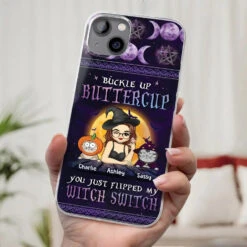 You Just Flipped My Witch Switch - Cat Personalized Custom Clear Phone Case - Halloween Gift For Pet Owners, Pet Lovers 8 You Just Flipped My Witch Switch - Cat Personalized Custom Clear Phone Case - Halloween Gift For Pet Owners, Pet Lovers -Pawfect House Sale 66bc1eaa1e9c4